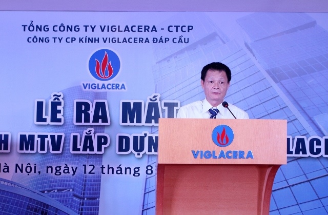 Lễ ra mắt Công ty TNHH MTV Lắp dựng Kính Viglacera phát trên Bản tin Thời sự Đài TH Hà Nội tối ngày 13/8/2015