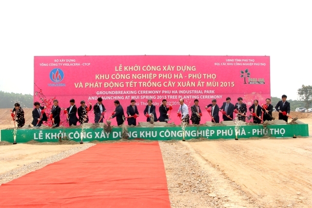 Viglacera: Khởi công KCN Phú Hà - Phú Thọ và phát động Tết trồng cây Xuân Ất Mùi 2015