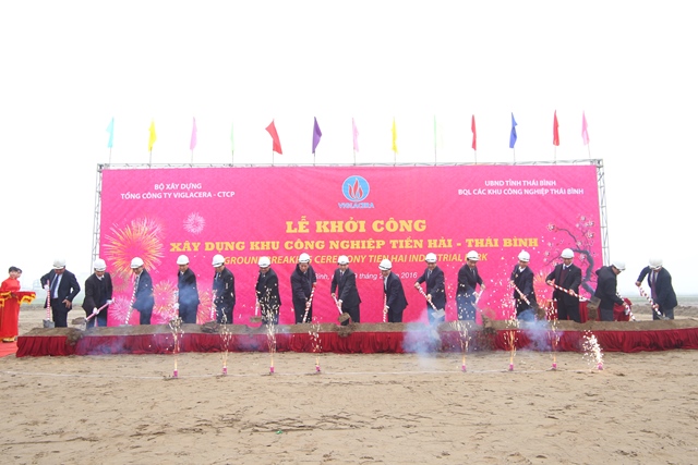VIGLACERA khởi công xây dựng giai đoạn I KCN Tiền Hải và khánh thành dự án “Đầu tư mở rộng sản xuất Gạch ốp lát Granite cao cấp giai đoạn 2 – Nhà máy Viglacera Thái Bình”