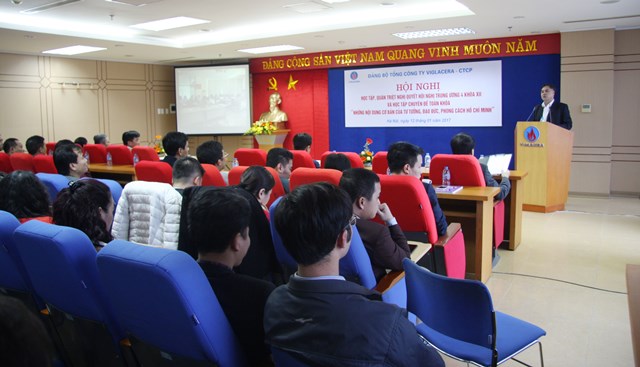 Học tập, quán triệt Nghị quyết Trung ương 4 khóa XII cho toàn thể Đảng viên Đảng bộ TCT Viglacera - CTCP