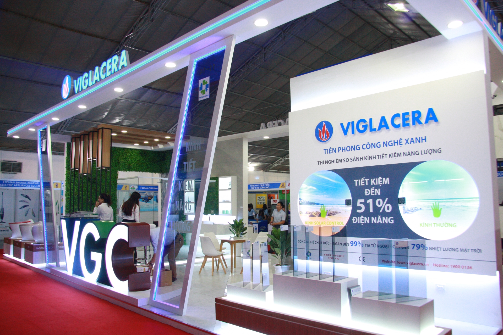 Viglacera’s booth – The outstanding and prominent booth in Vietnam Expo 2018