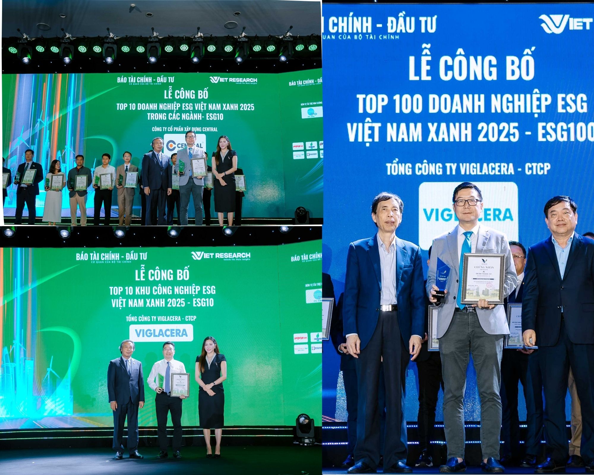 Viglacera đứng Top 10 tại hai hạng mục quan trọng nhất của Giải thưởng ESG 2025