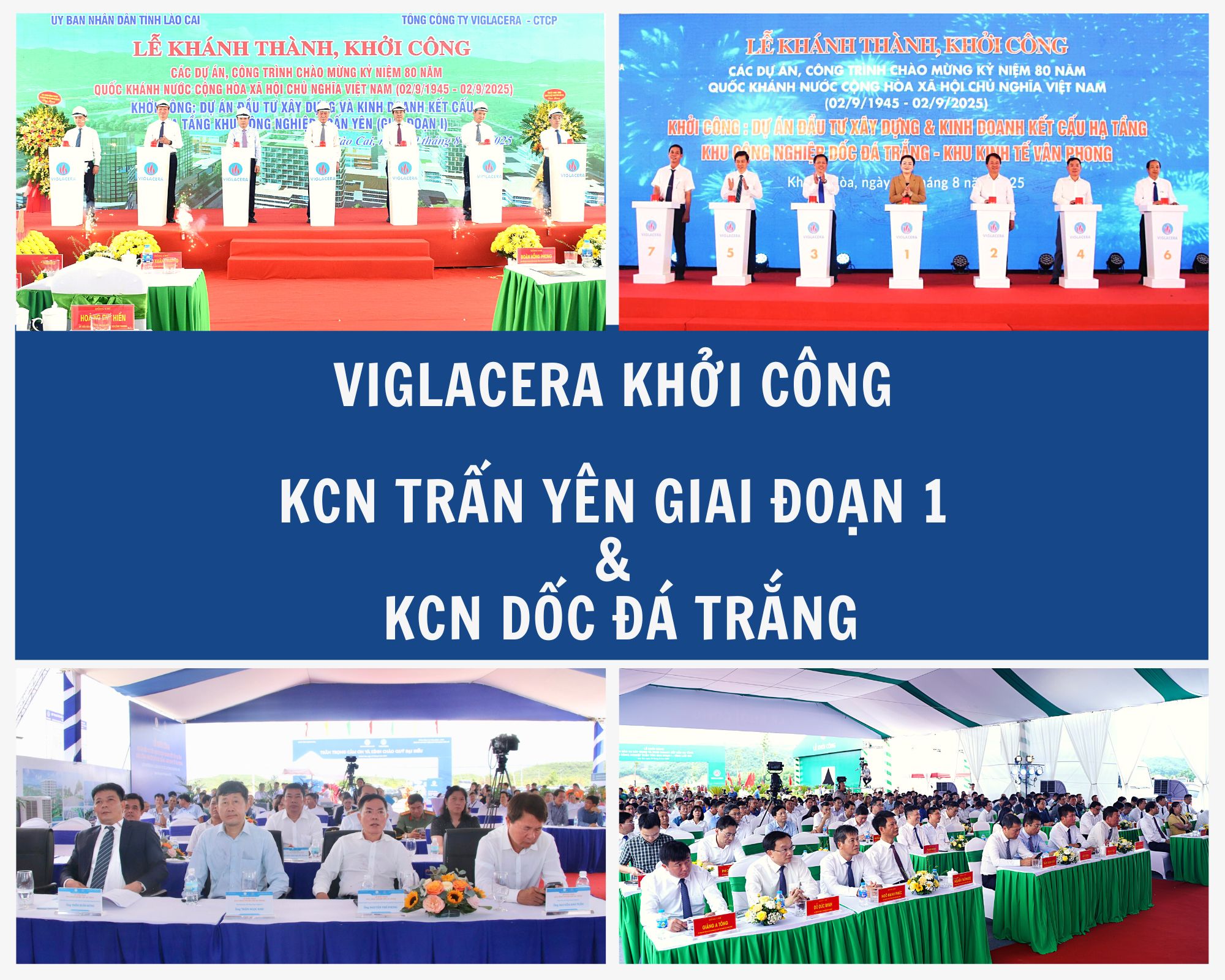 VIGLACERA LAUNCHES TRAN YEN INDUSTRIAL PARK PHASE 1 & DOC DA TRANG INDUSTRIAL PARK