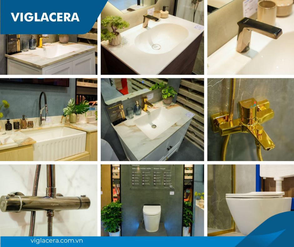 Viglacera giải bài toán đồng bộ hóa phòng tắm với Hệ sinh thái VLXD xanh